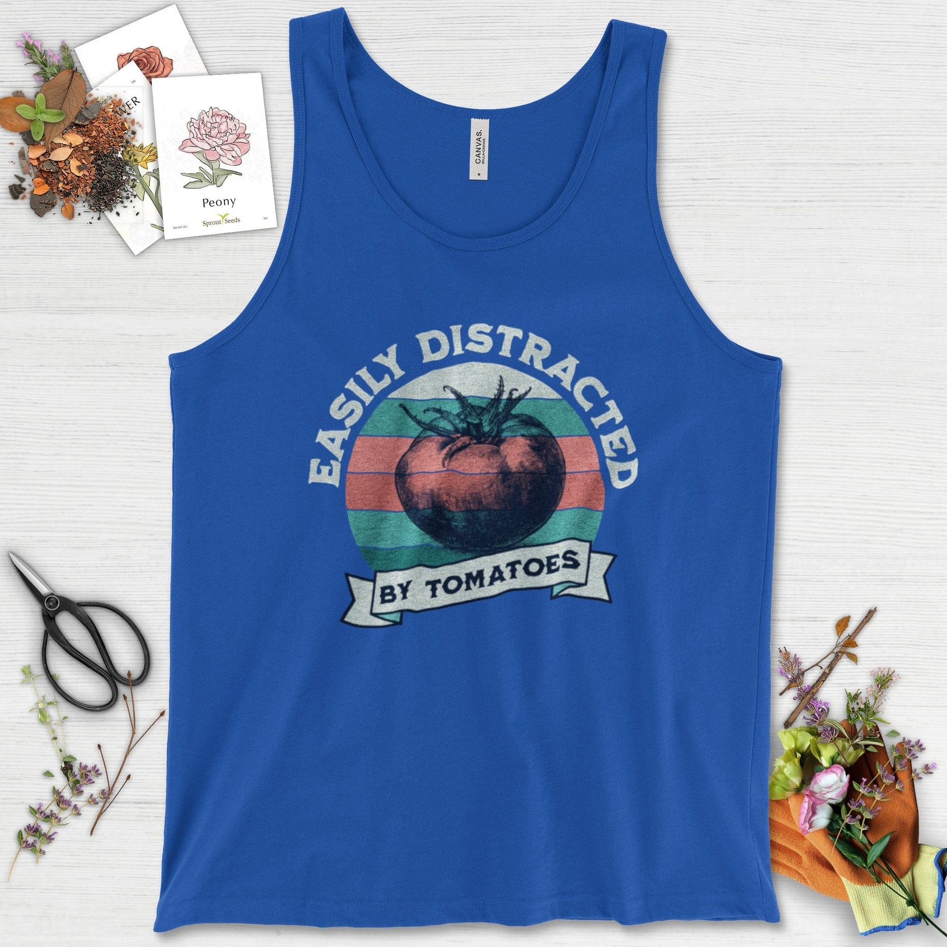Easily Distracted By Tomatoes Tank Top
