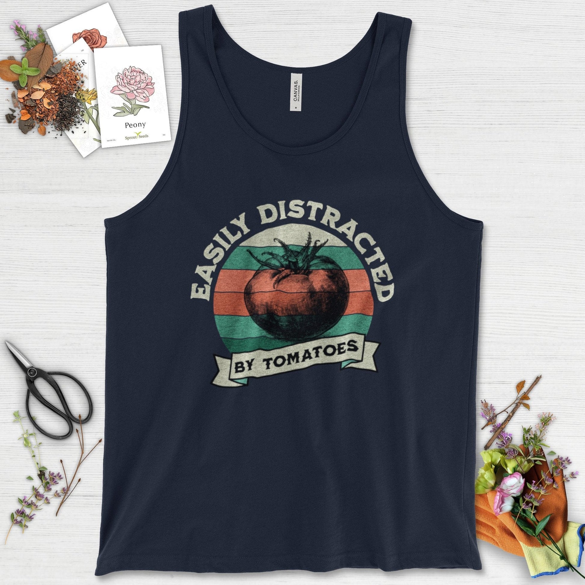 Easily Distracted By Tomatoes Tank Top