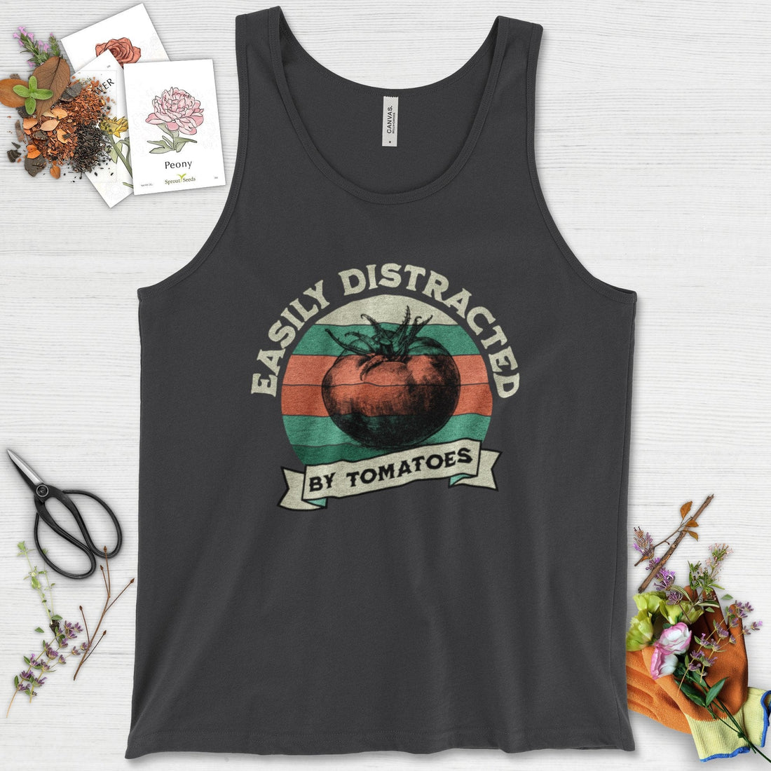 Easily Distracted By Tomatoes Tank Top