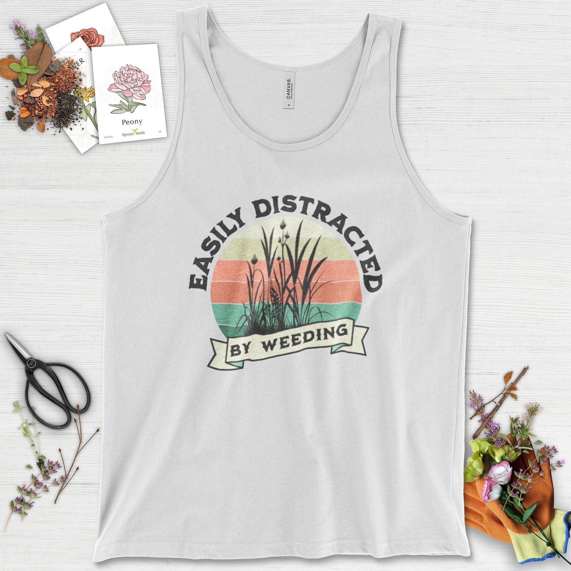 Easily Distracted By Weeding Tank Top