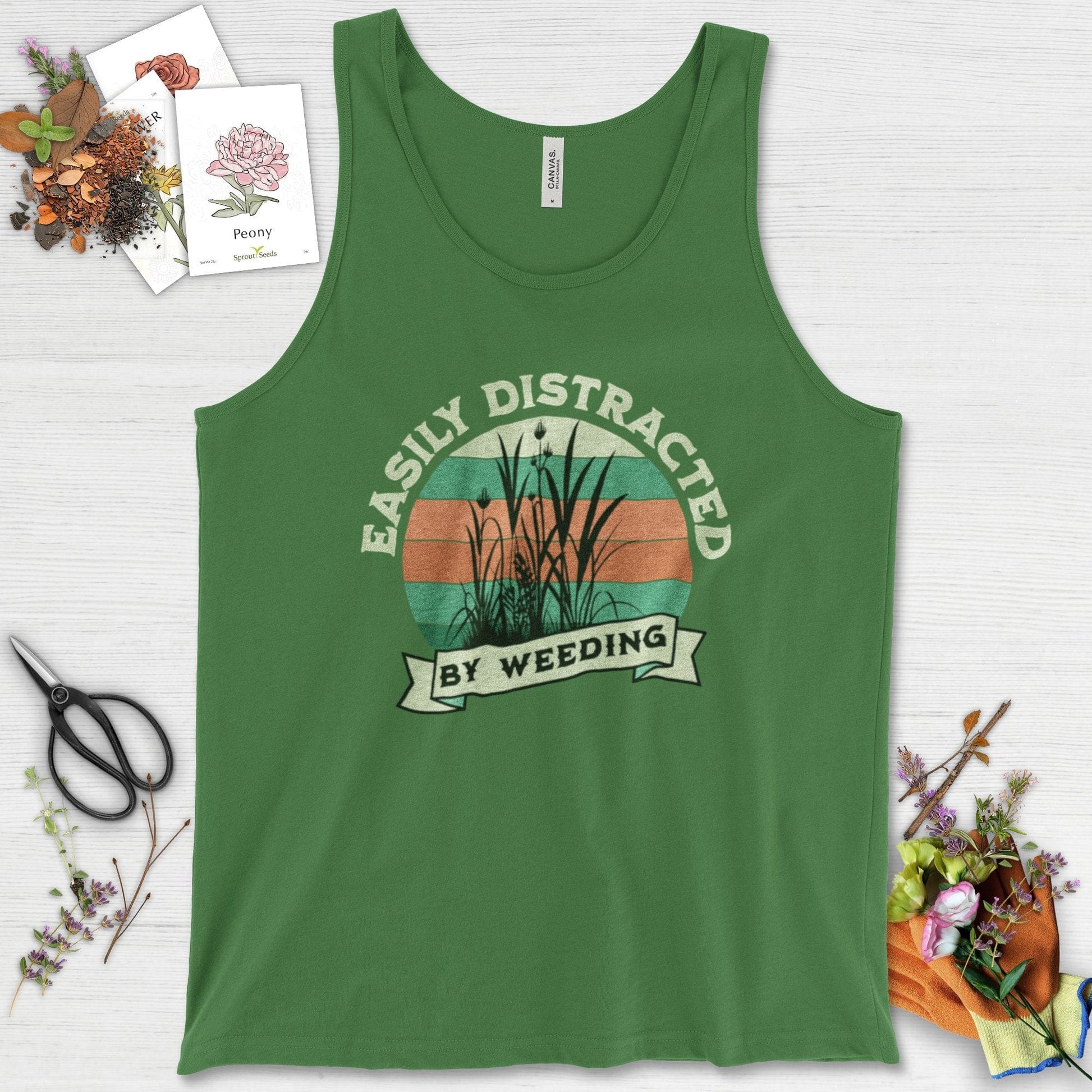 Easily Distracted By Weeding Tank Top