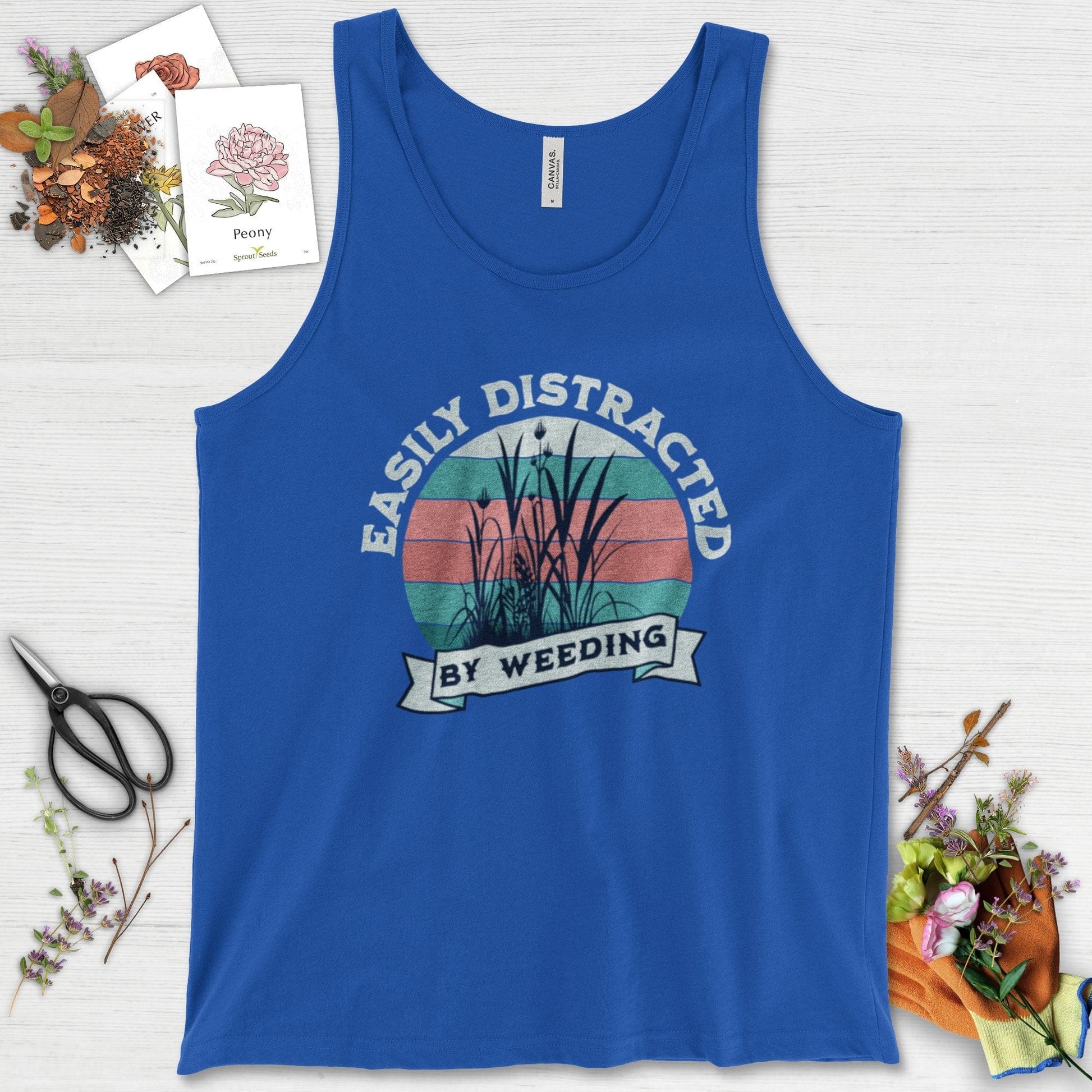 Easily Distracted By Weeding Tank Top