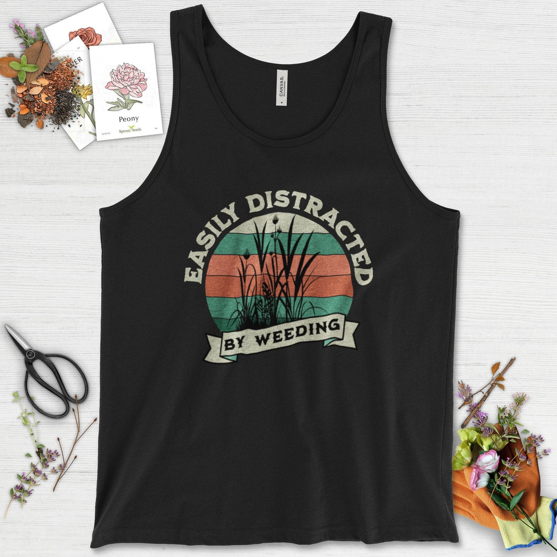 Easily Distracted By Weeding Tank Top