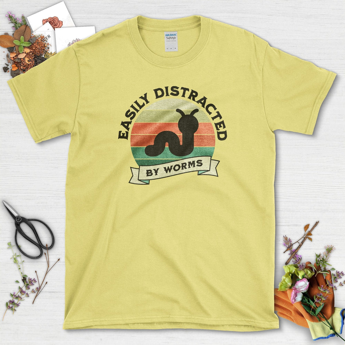 Easily Distracted By Worms T-Shirt