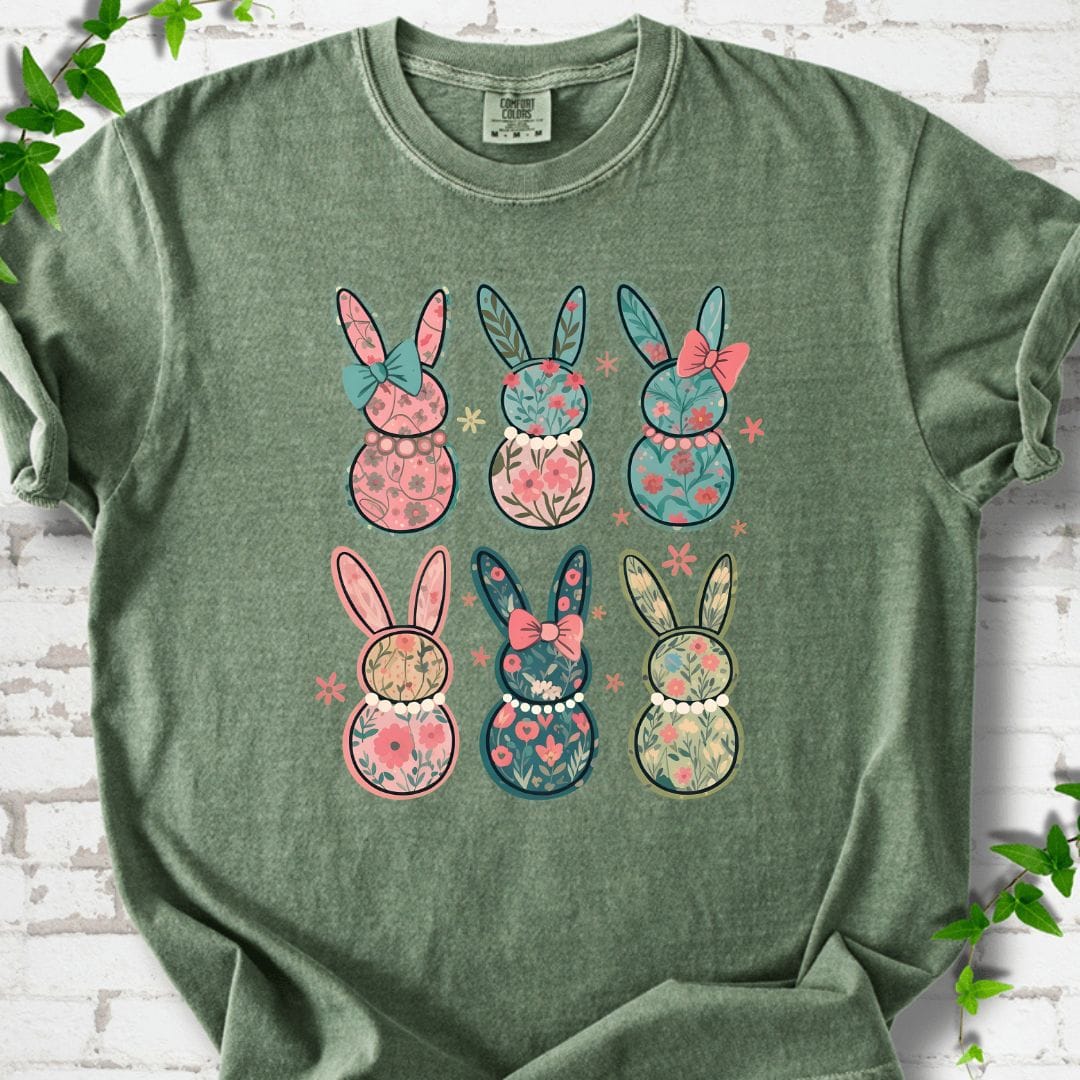 Easter Bunny Flowers T-Shirt