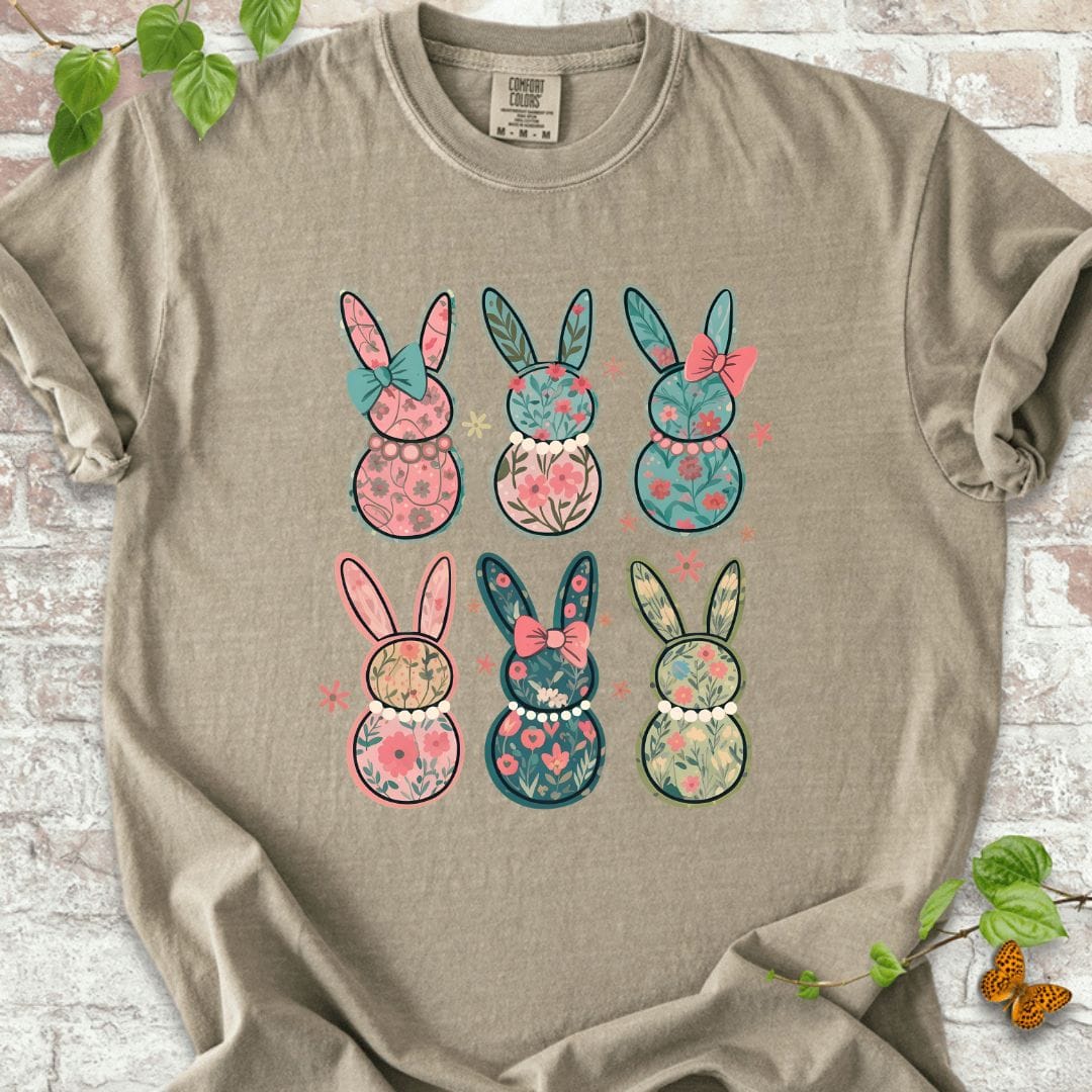 Easter Bunny Flowers T-Shirt
