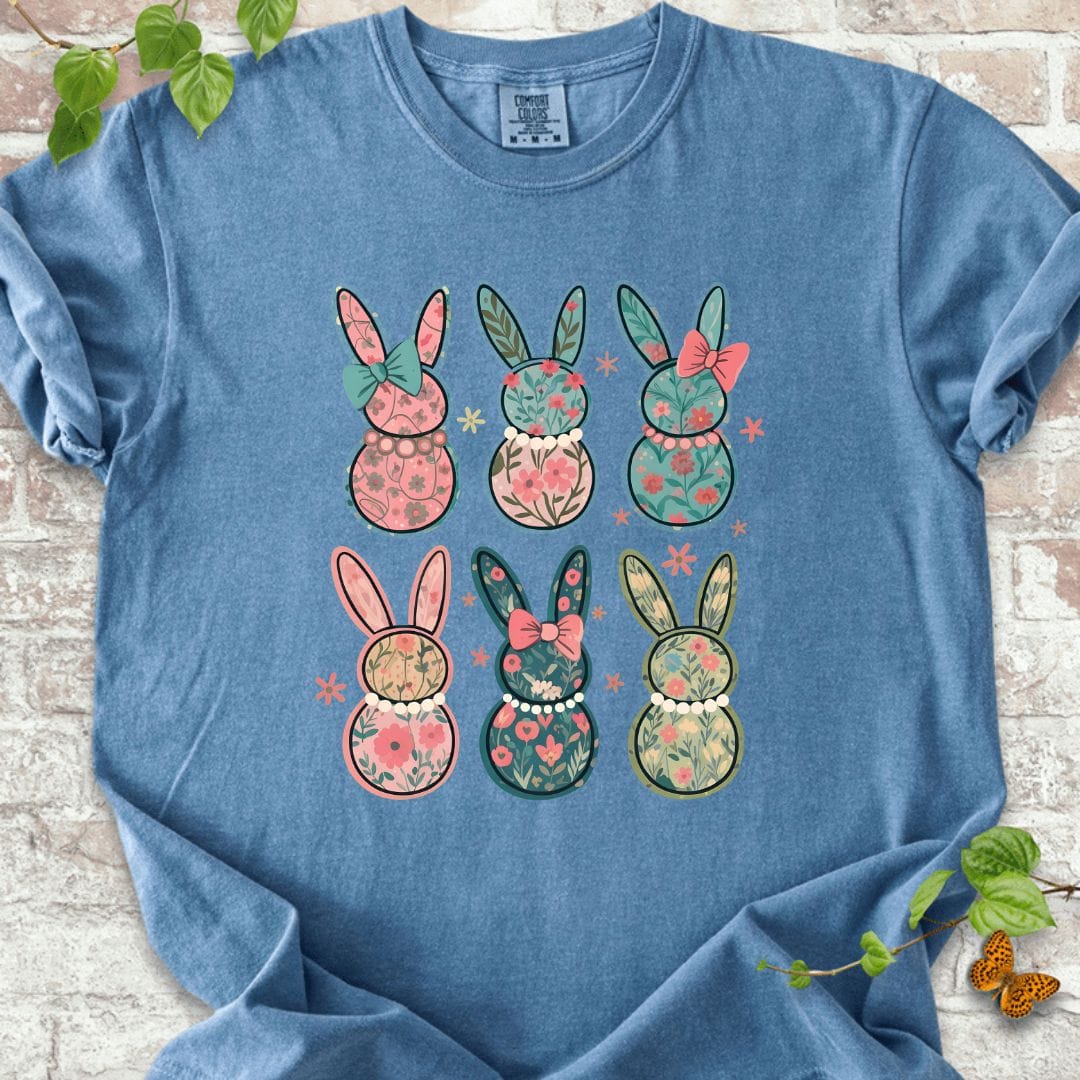 Easter Bunny Flowers T-Shirt