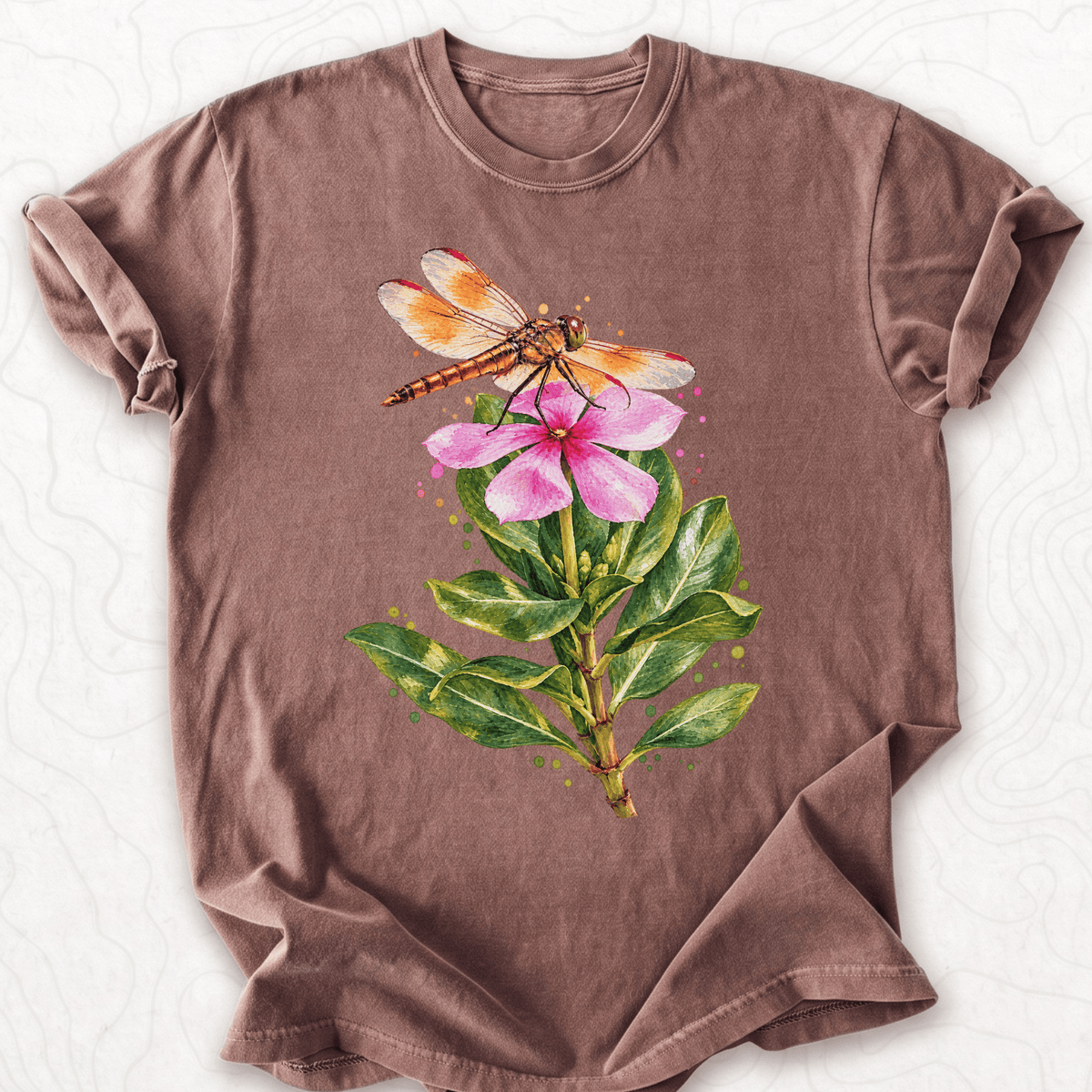 Dragonfly Flower T-shirt