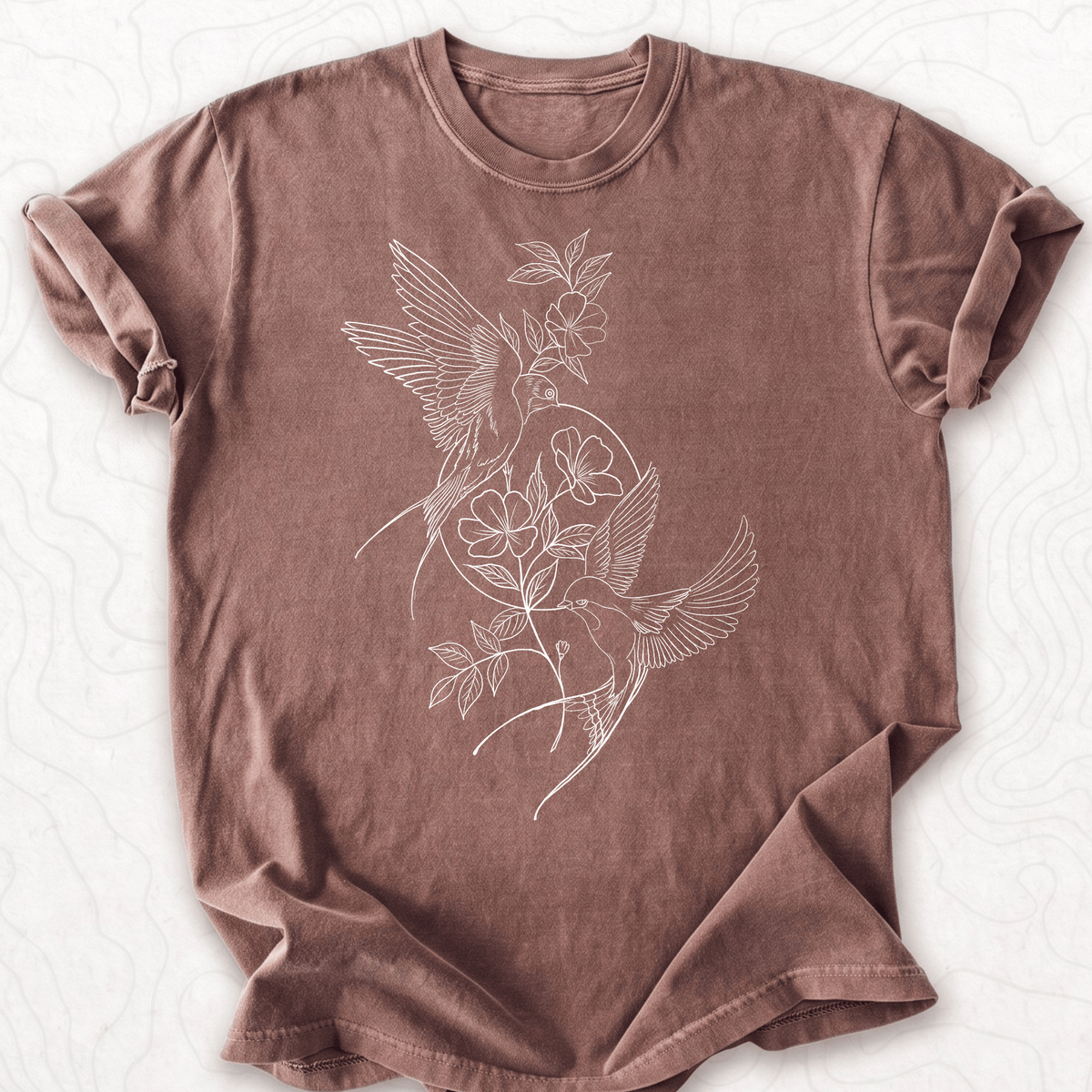 Floral Swallows T-shirt