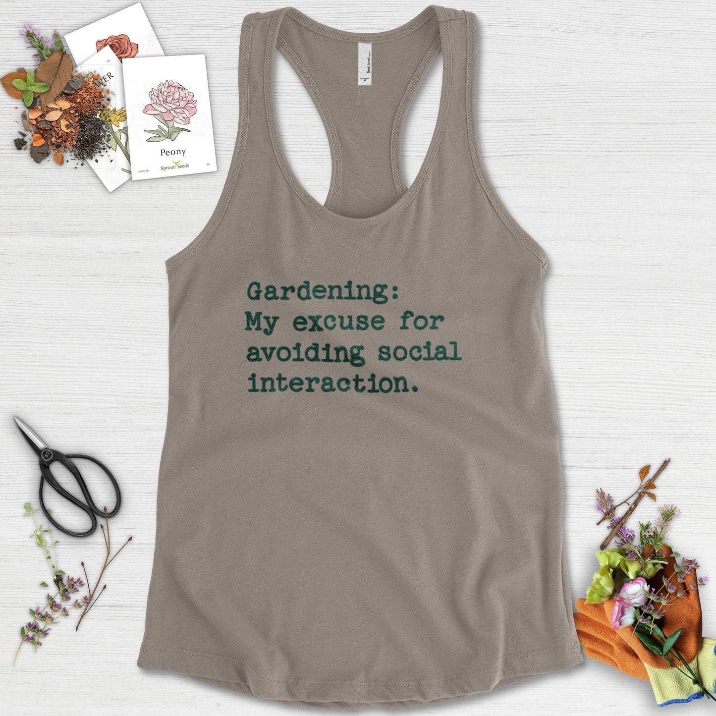 Excuse to Avoid Social Interaction Racerback