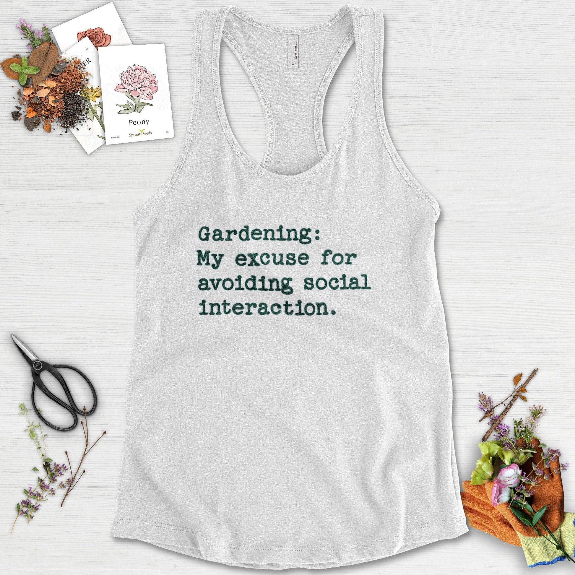 Excuse to Avoid Social Interaction Racerback