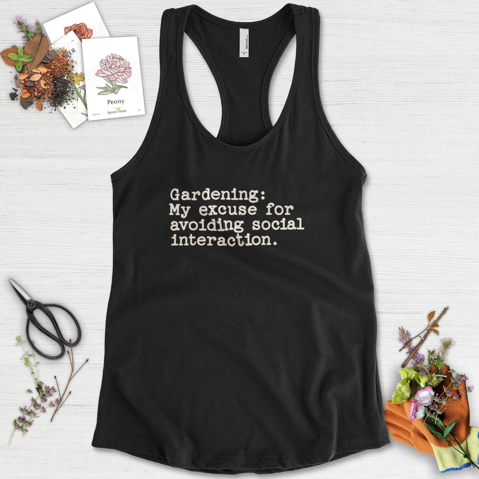 Excuse to Avoid Social Interaction Racerback