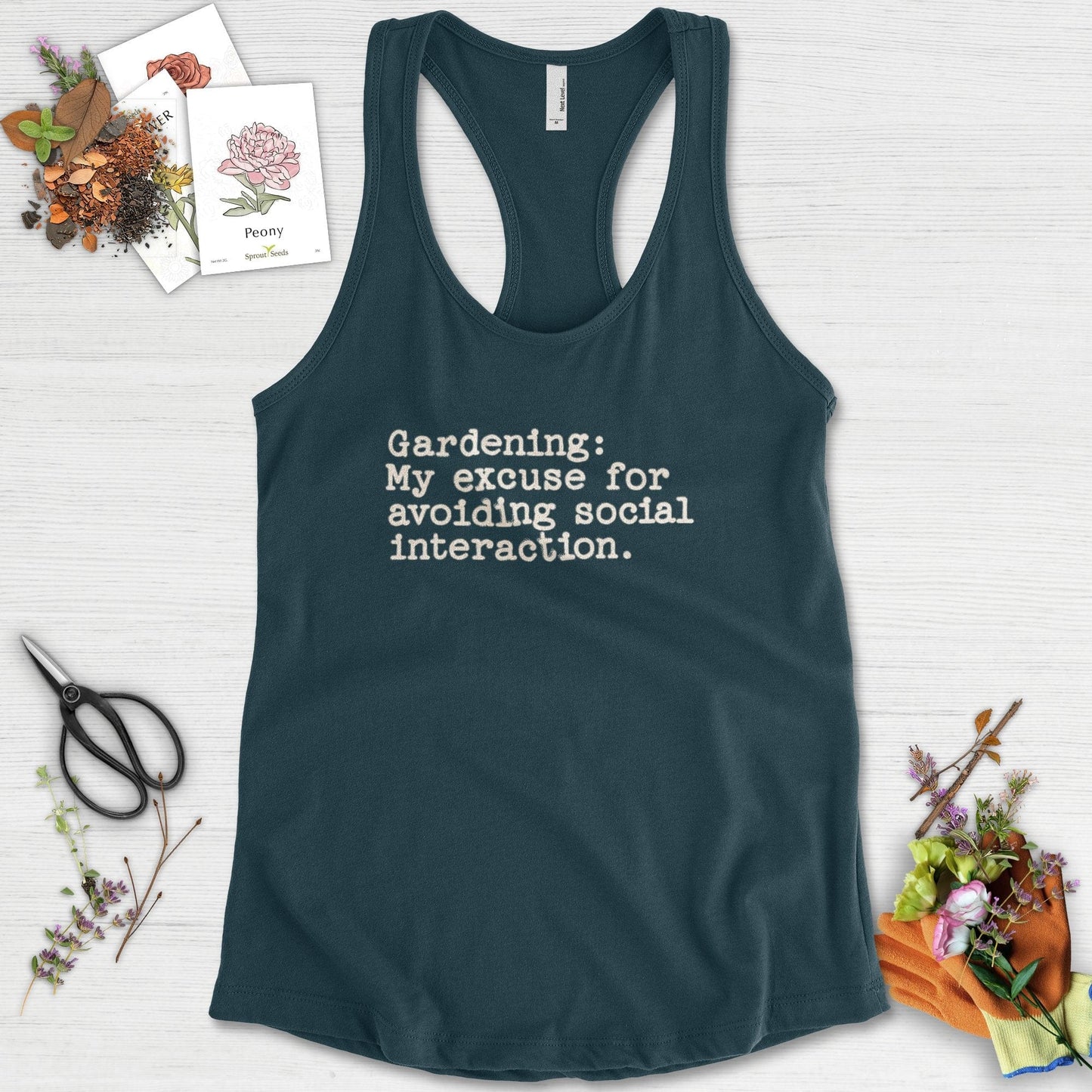 Excuse to Avoid Social Interaction Racerback