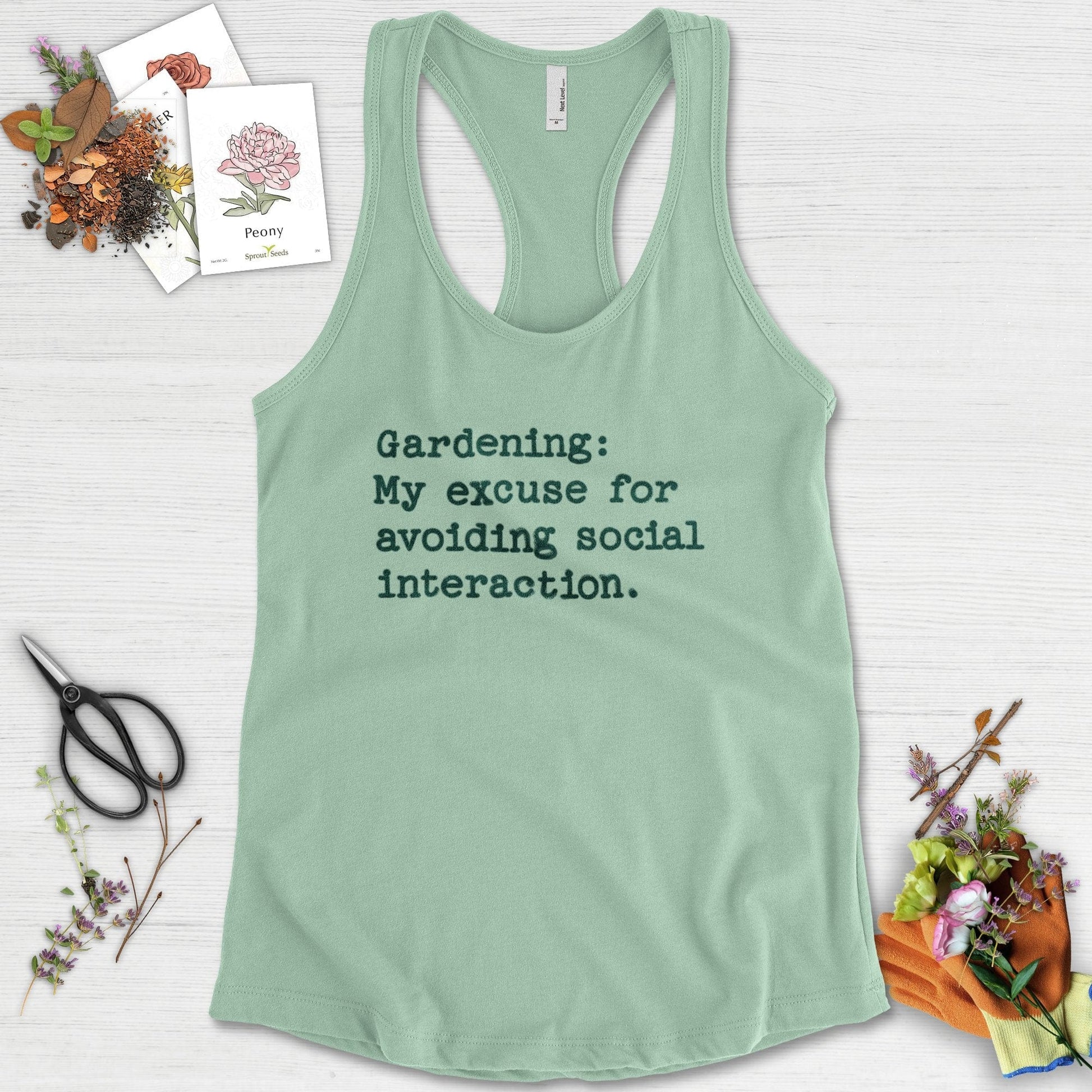 Excuse to Avoid Social Interaction Racerback