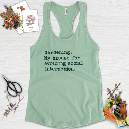 Excuse to Avoid Social Interaction Racerback
