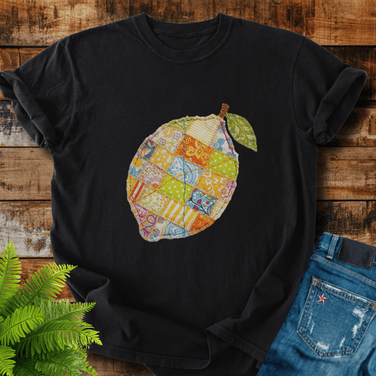 Faux Patchwork Lemon T-shirt