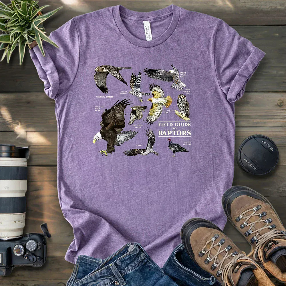 Field Guide To Raptors T-shirt