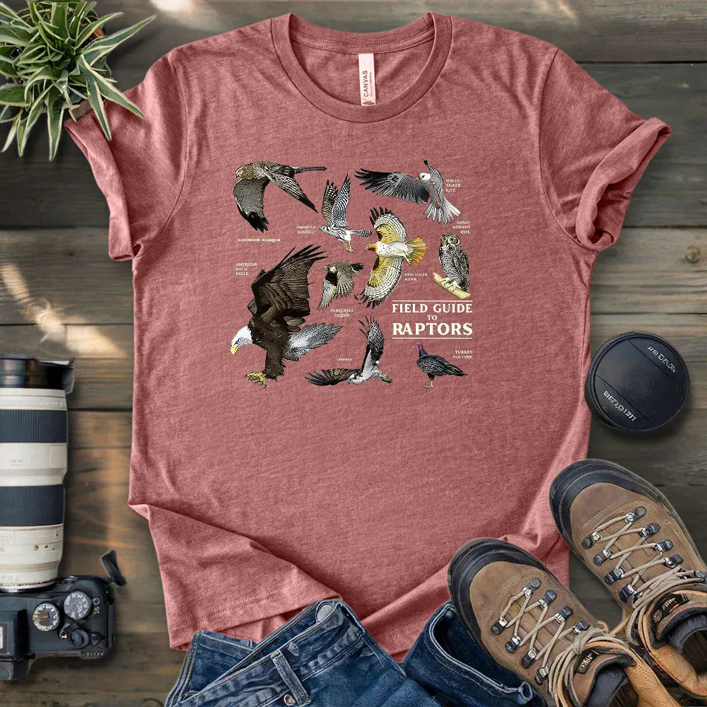 Field Guide To Raptors T-shirt