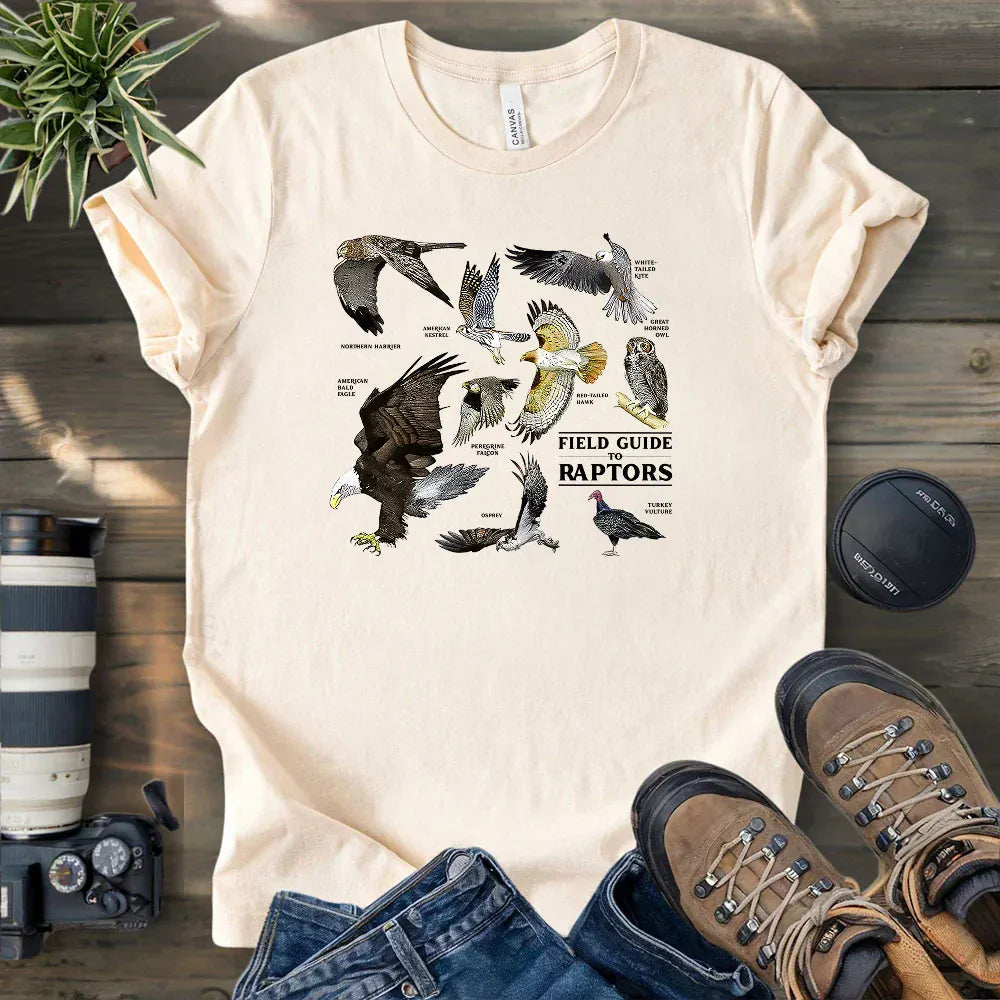 Field Guide To Raptors T-shirt
