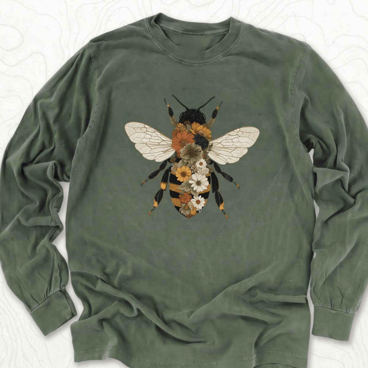 Floral Bee LS T-shirt