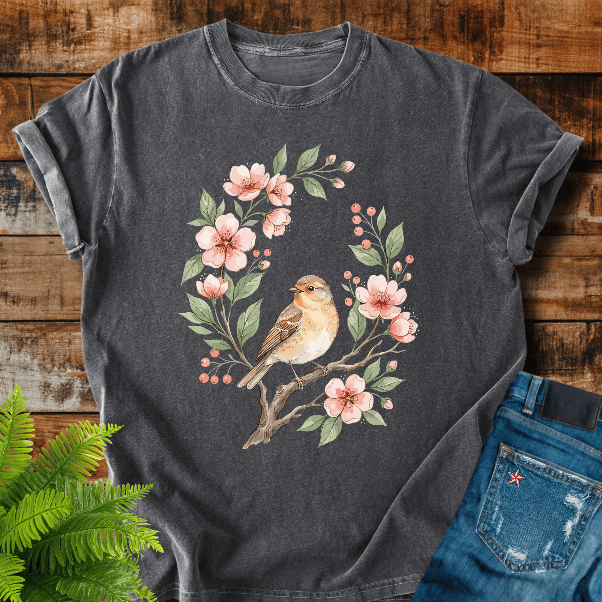 Floral Bird T-shirt