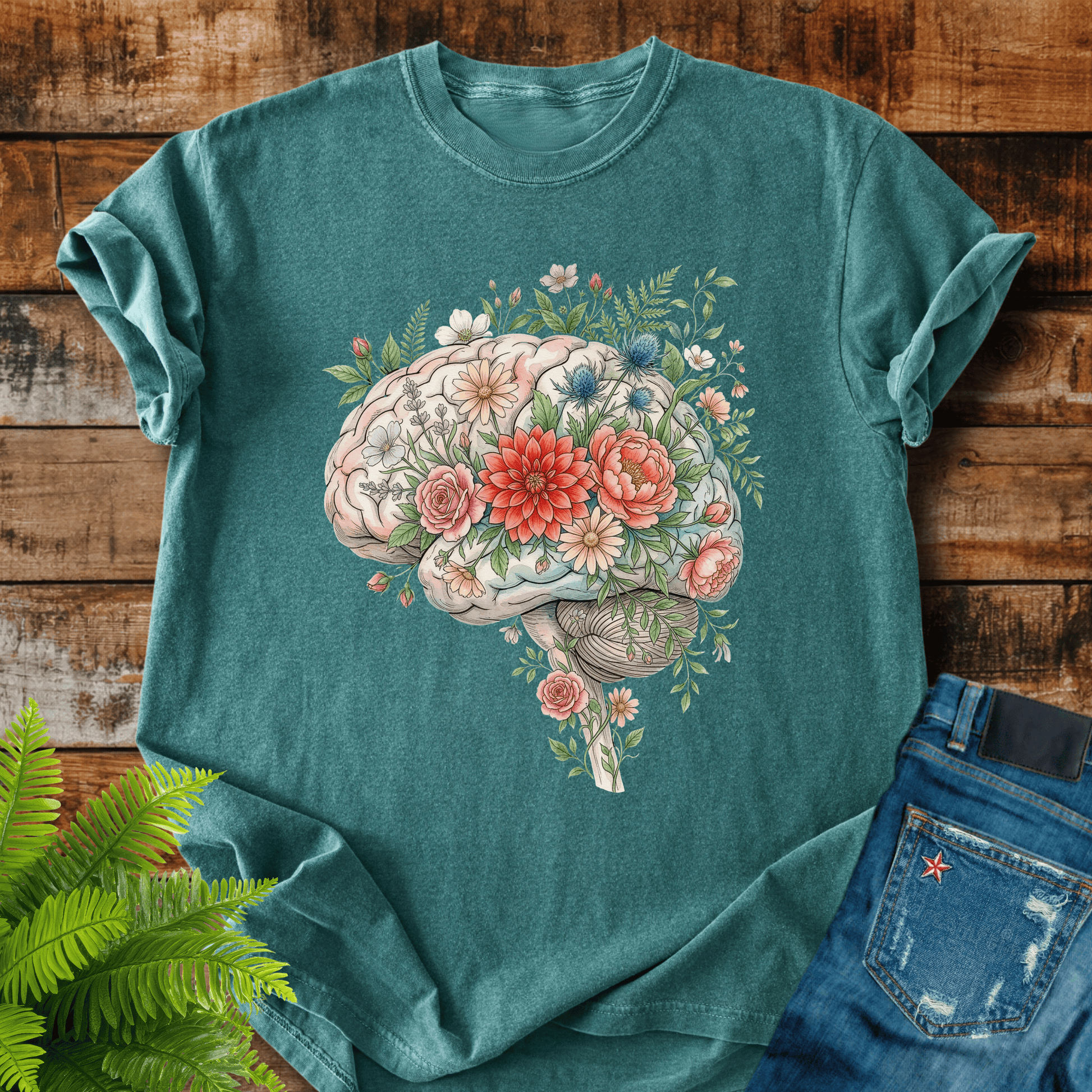 Floral Brain T-shirt
