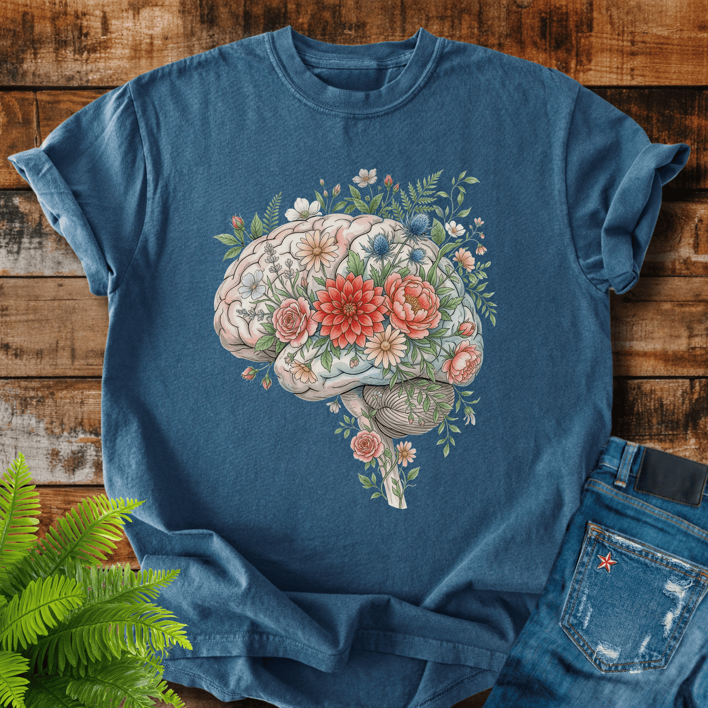 Floral Brain T-shirt