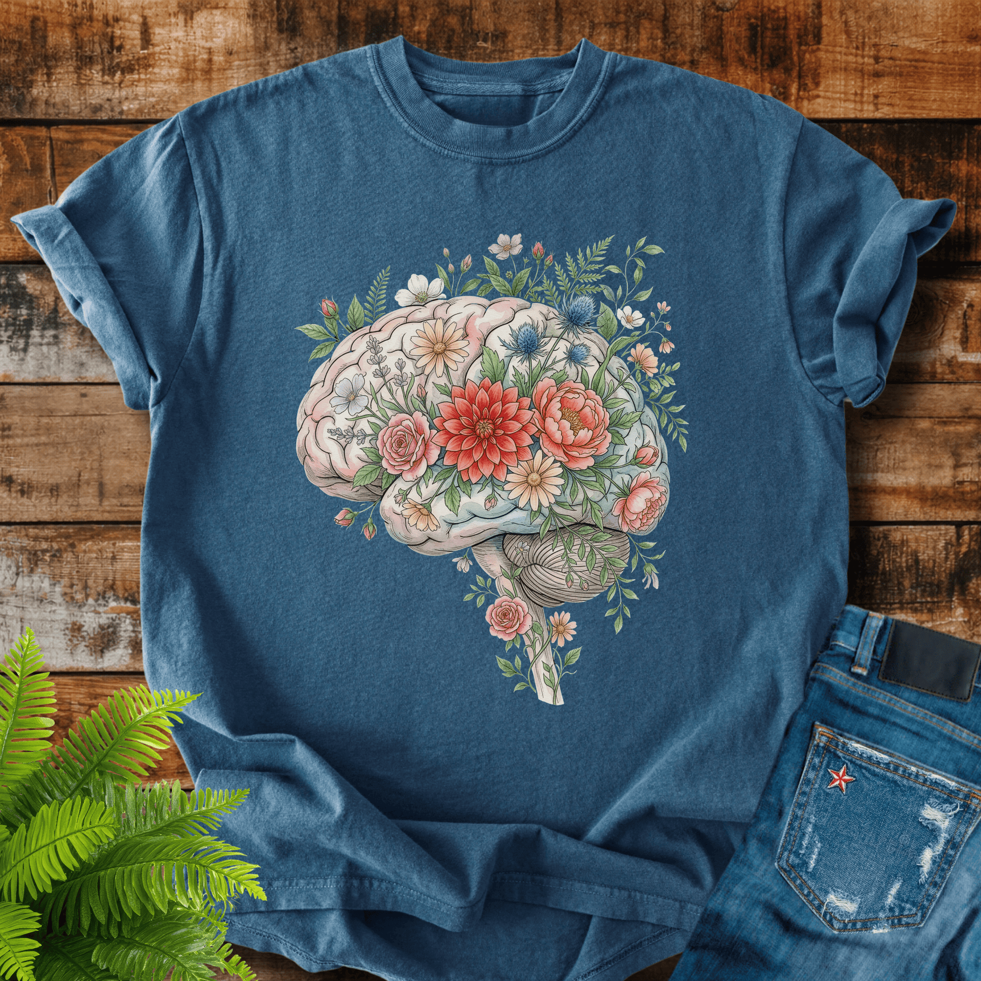 Floral Brain T-shirt