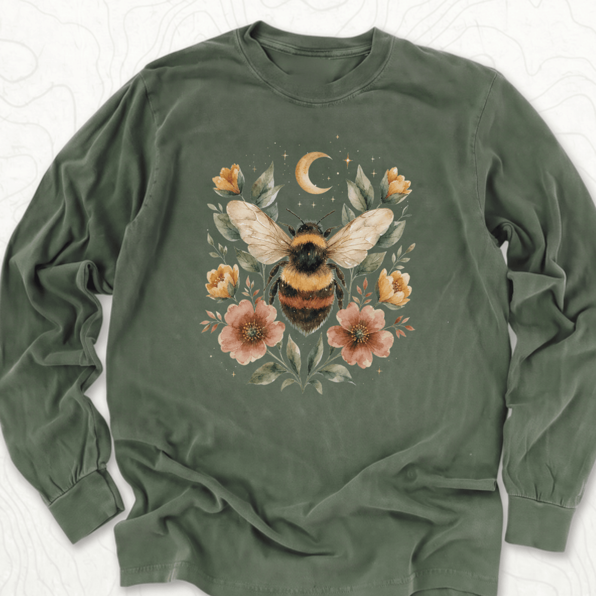 Floral Bumblebee LS T-shirt