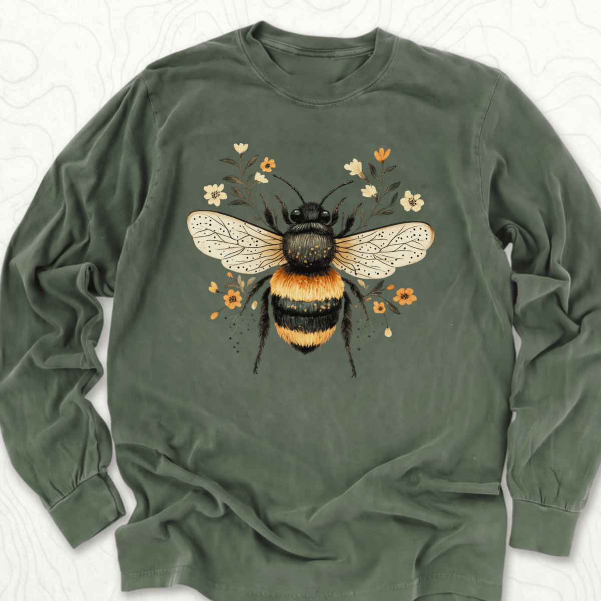 Floral Bumblebee LS T-shirt