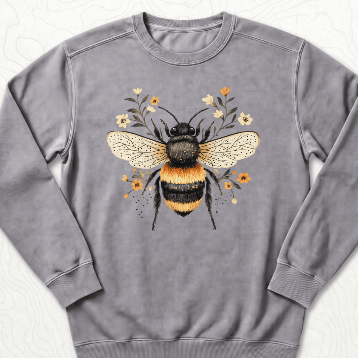 Floral Bumblebee Sweatshirt
