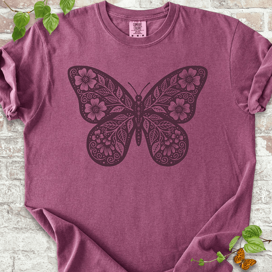 Floral Butterfly T-Shirt