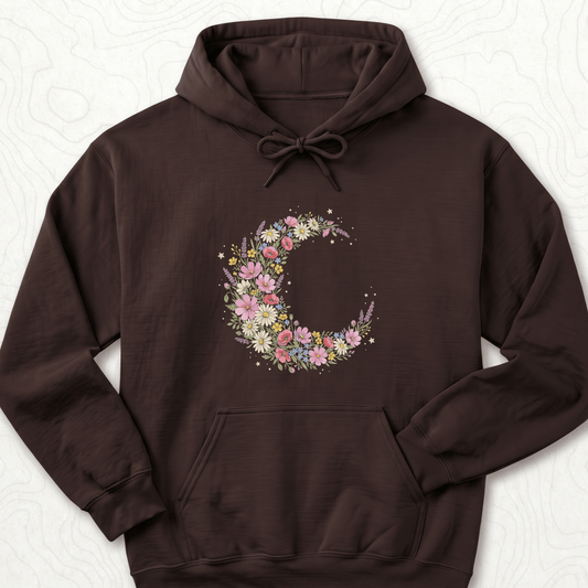 Floral Crescent Hoodie