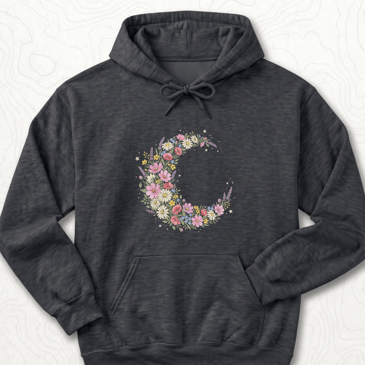 Floral Crescent Hoodie
