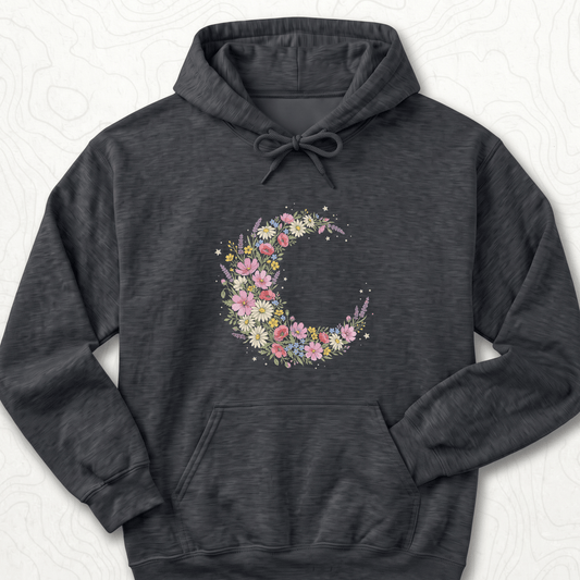 Floral Crescent Hoodie