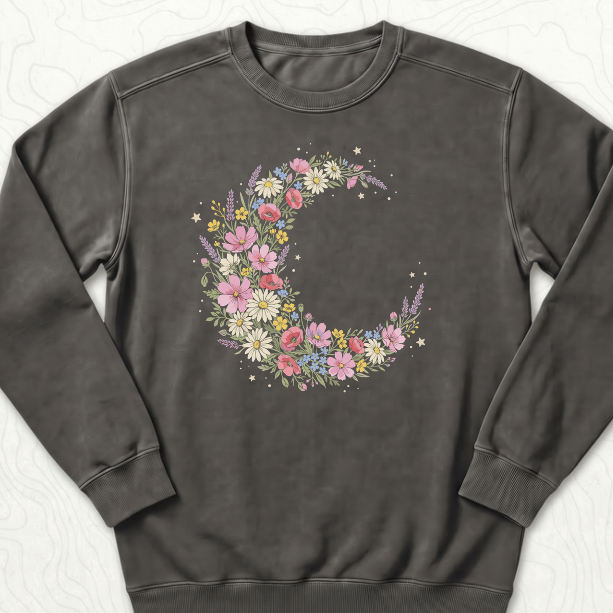 Floral Crescent Sweatshirt