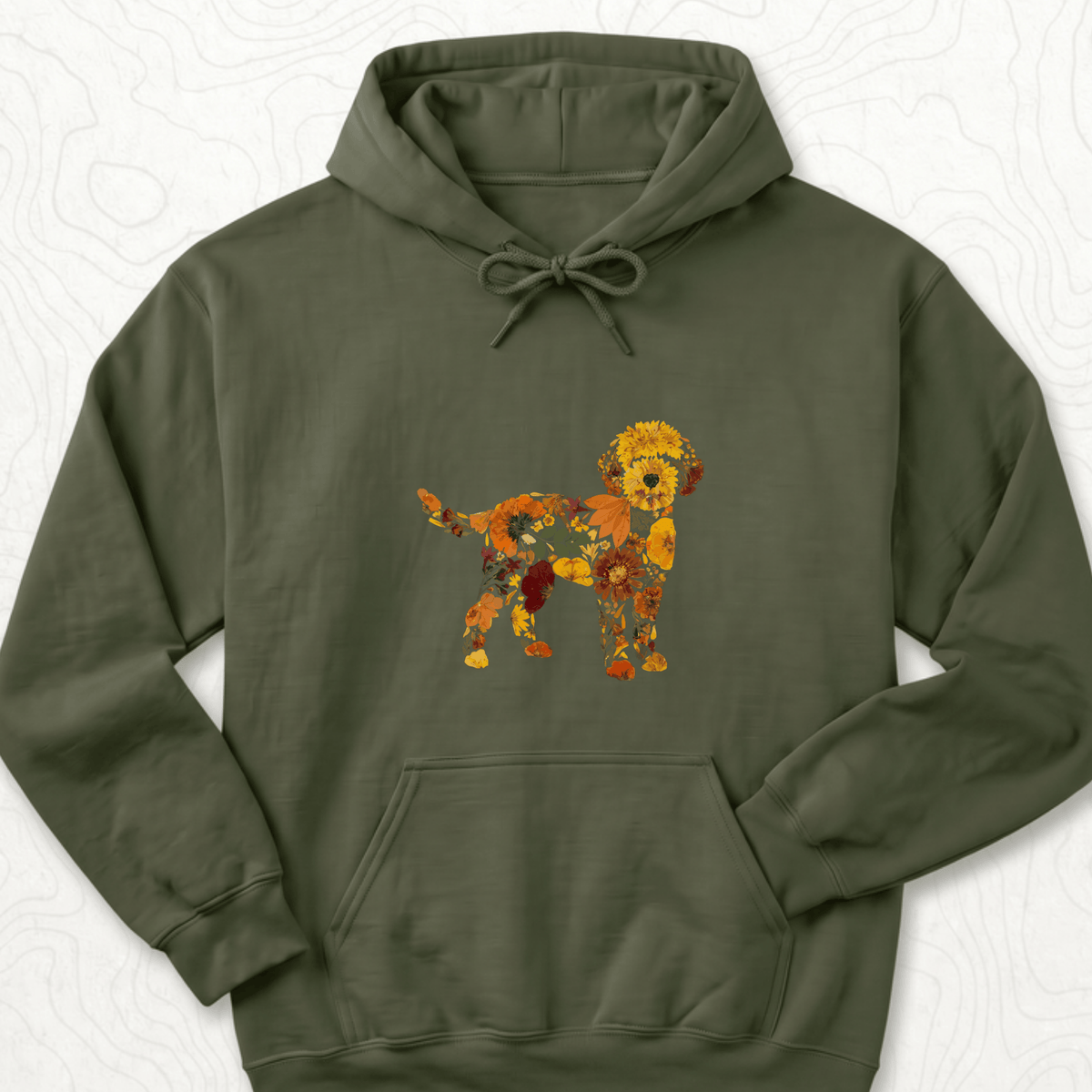 Floral Dog Hoodie