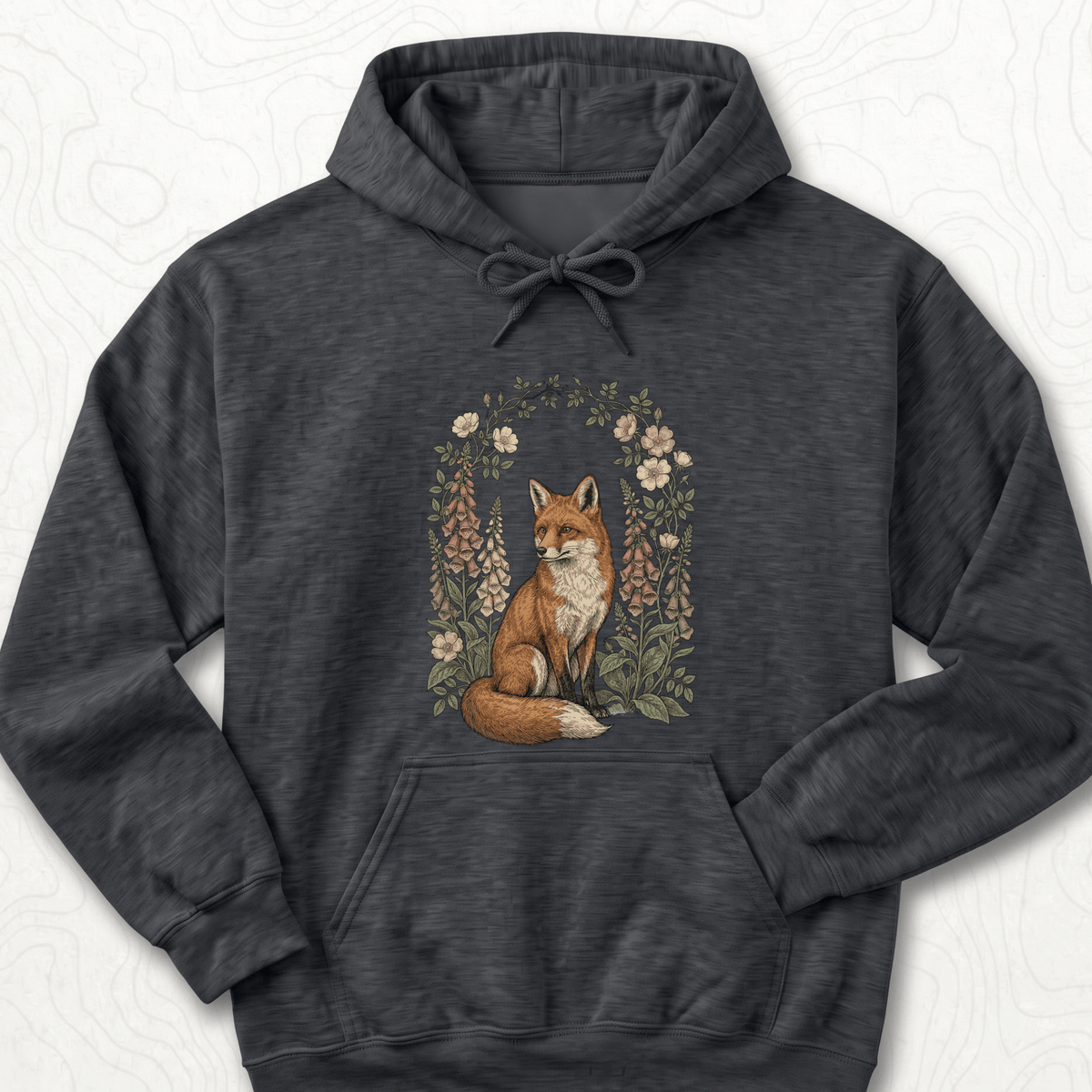 Floral Fox Hoodie