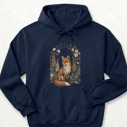Floral Fox Hoodie