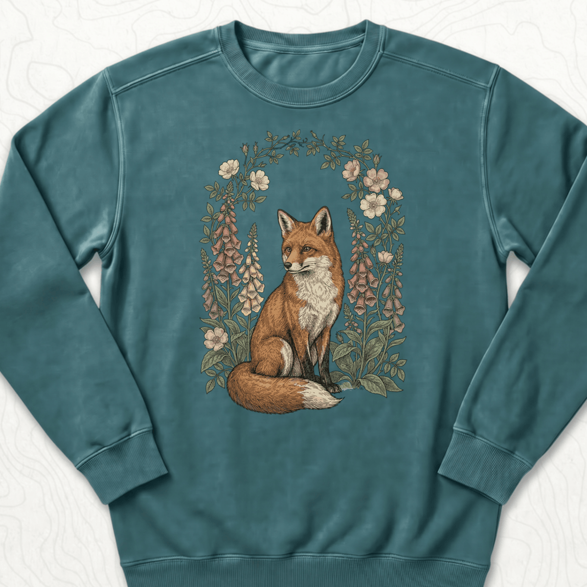 Floral Fox Sweatshirt