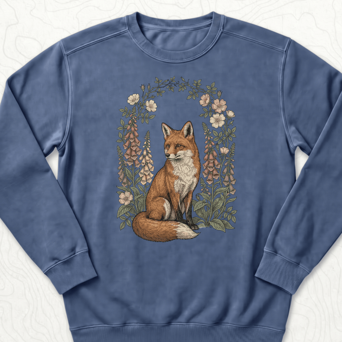 Floral Fox Sweatshirt