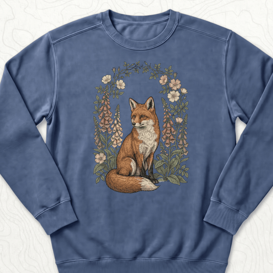 Floral Fox Sweatshirt