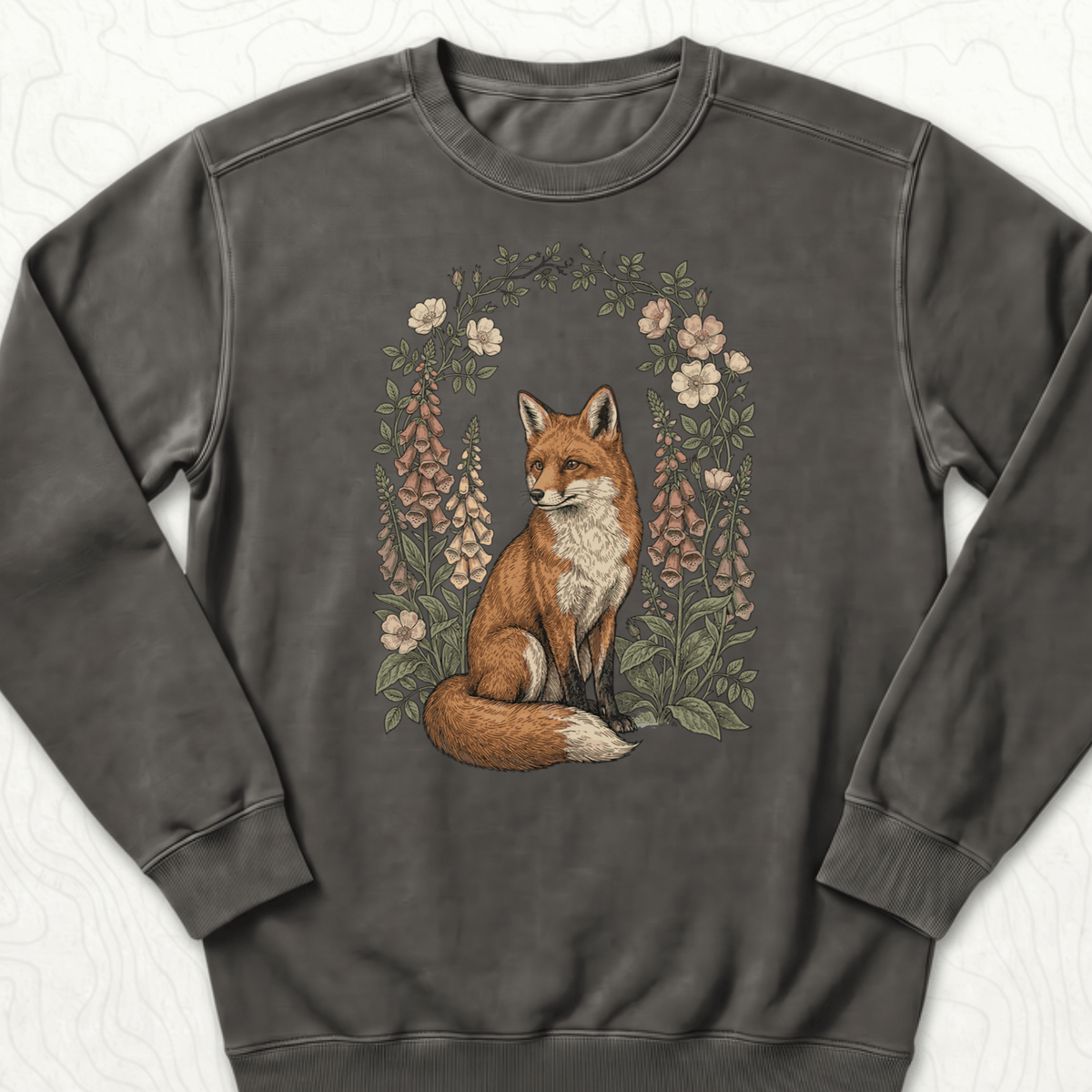 Floral Fox Sweatshirt