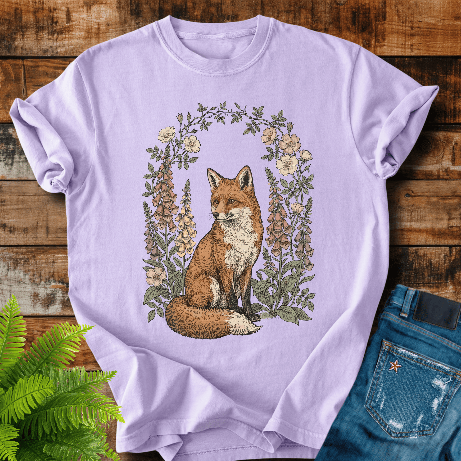 Floral Fox T-shirt