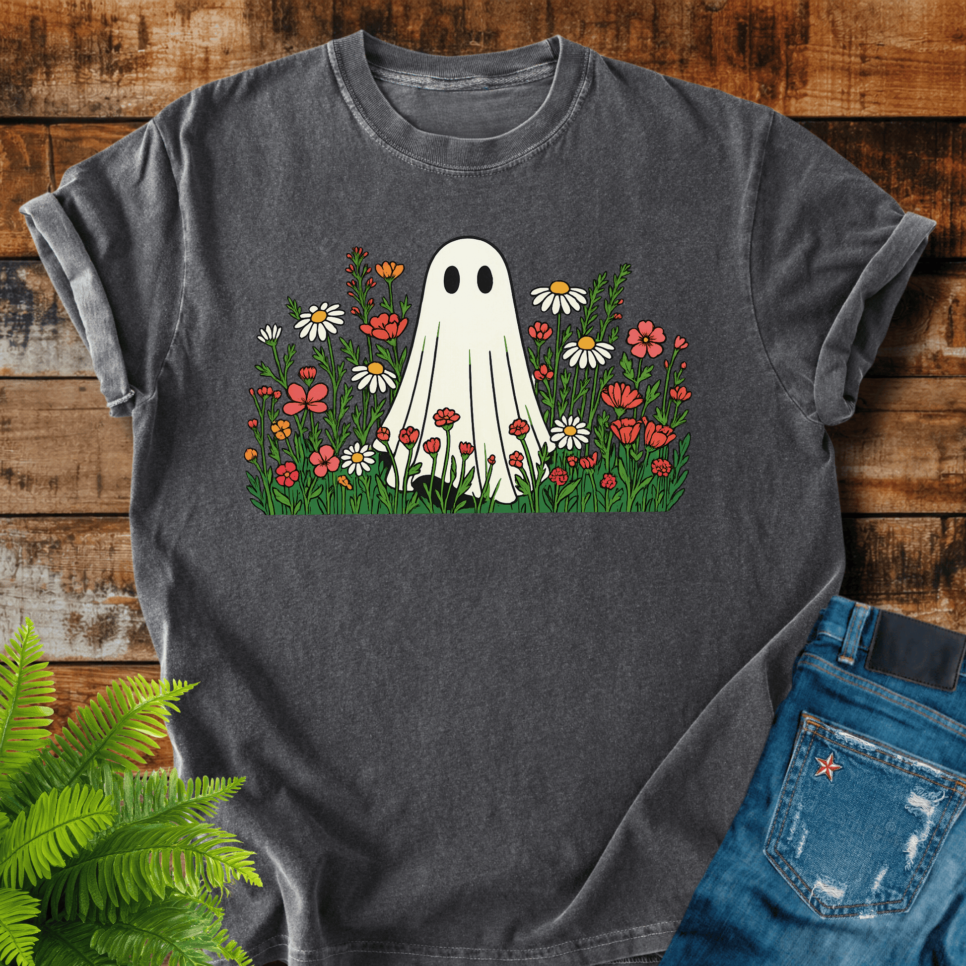Floral Ghost T-shirt