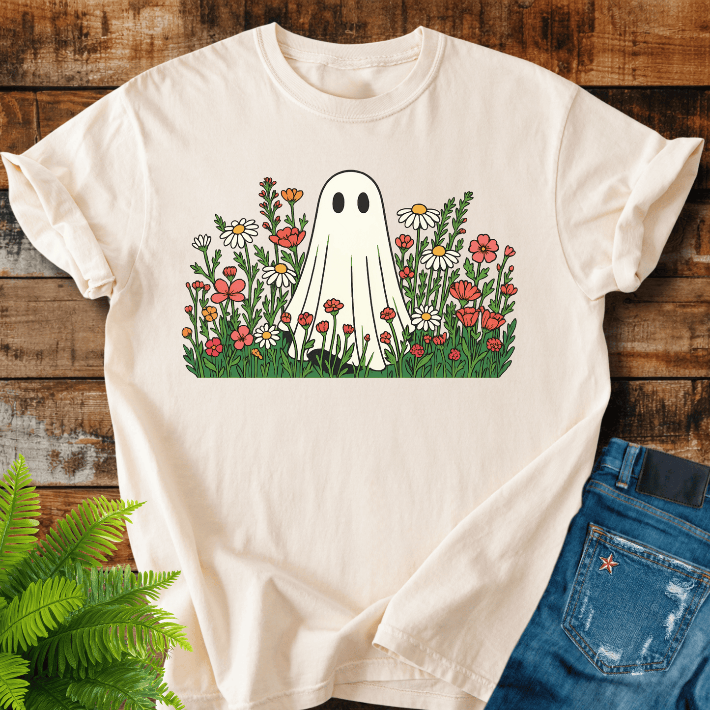 Floral Ghost T-shirt