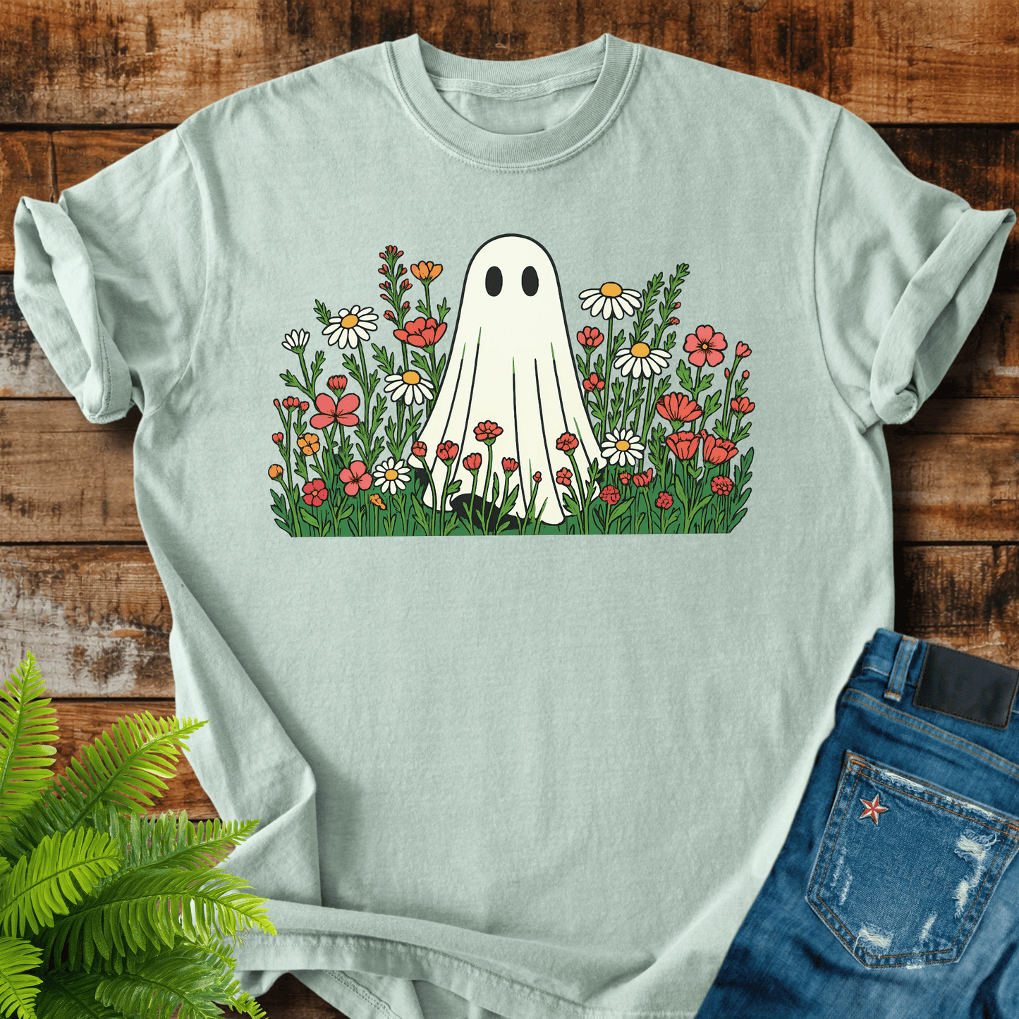 Floral Ghost T-shirt