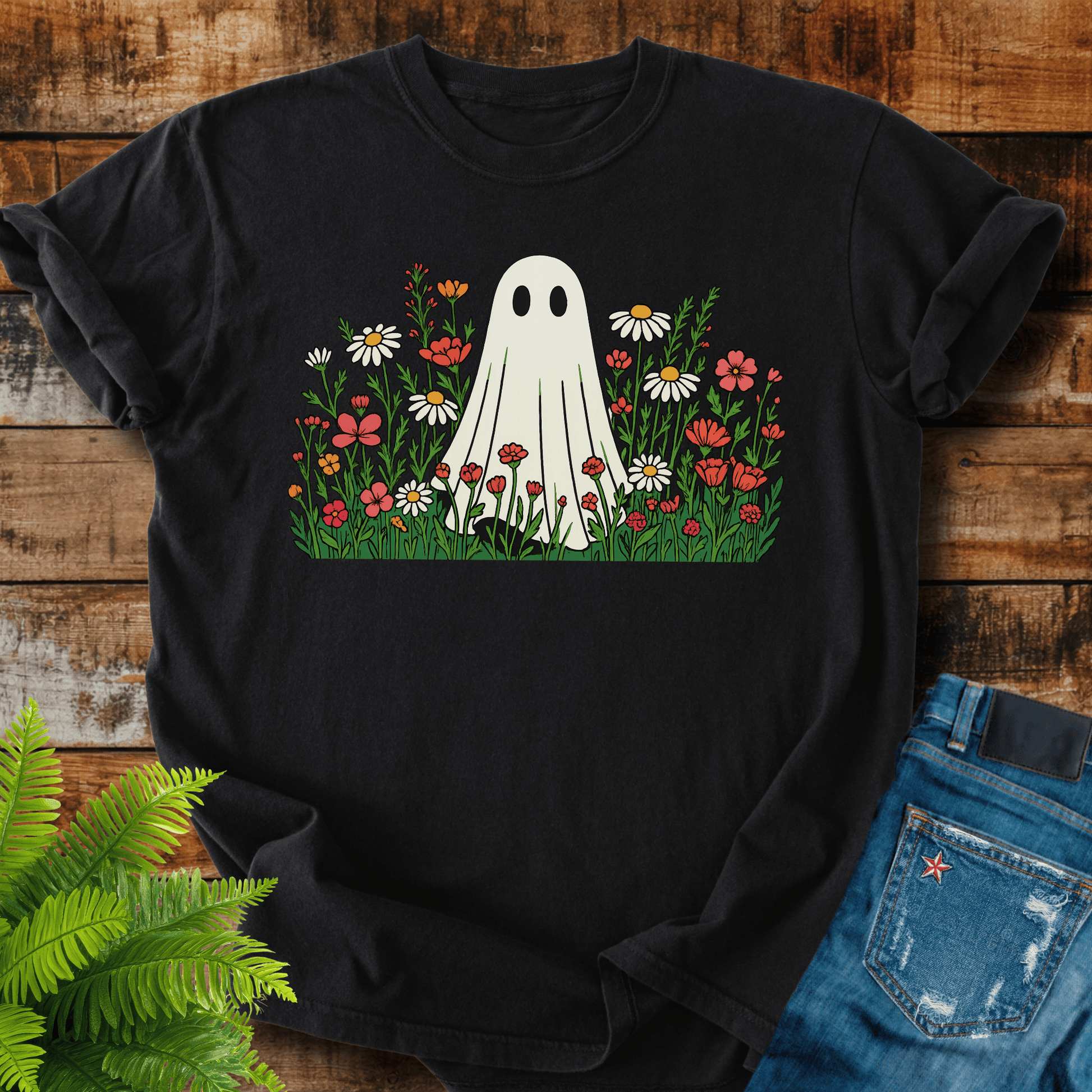 Floral Ghost T-shirt