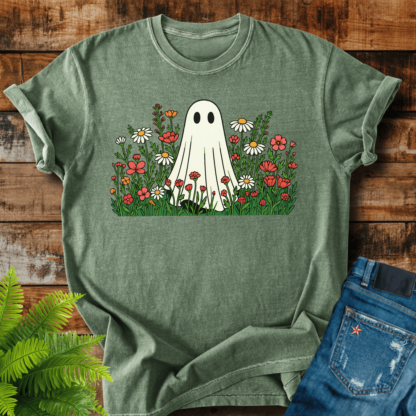 Floral Ghost T-shirt