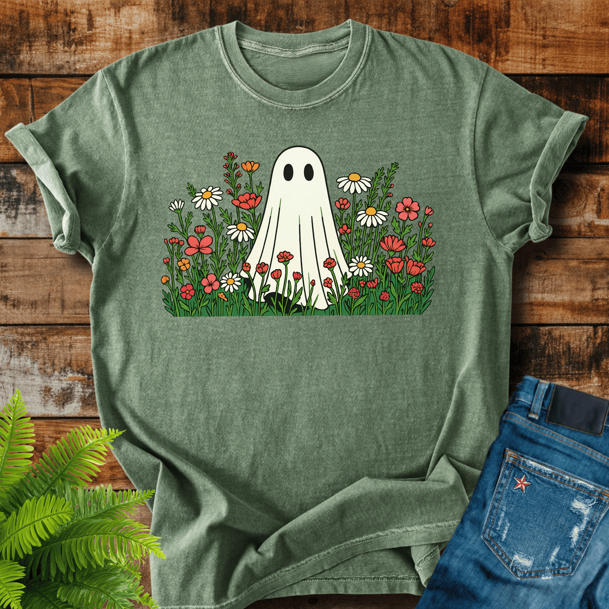 Floral Ghost T-shirt